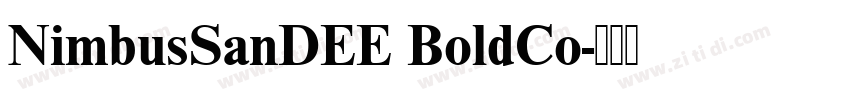 NimbusSanDEE BoldCo字体转换